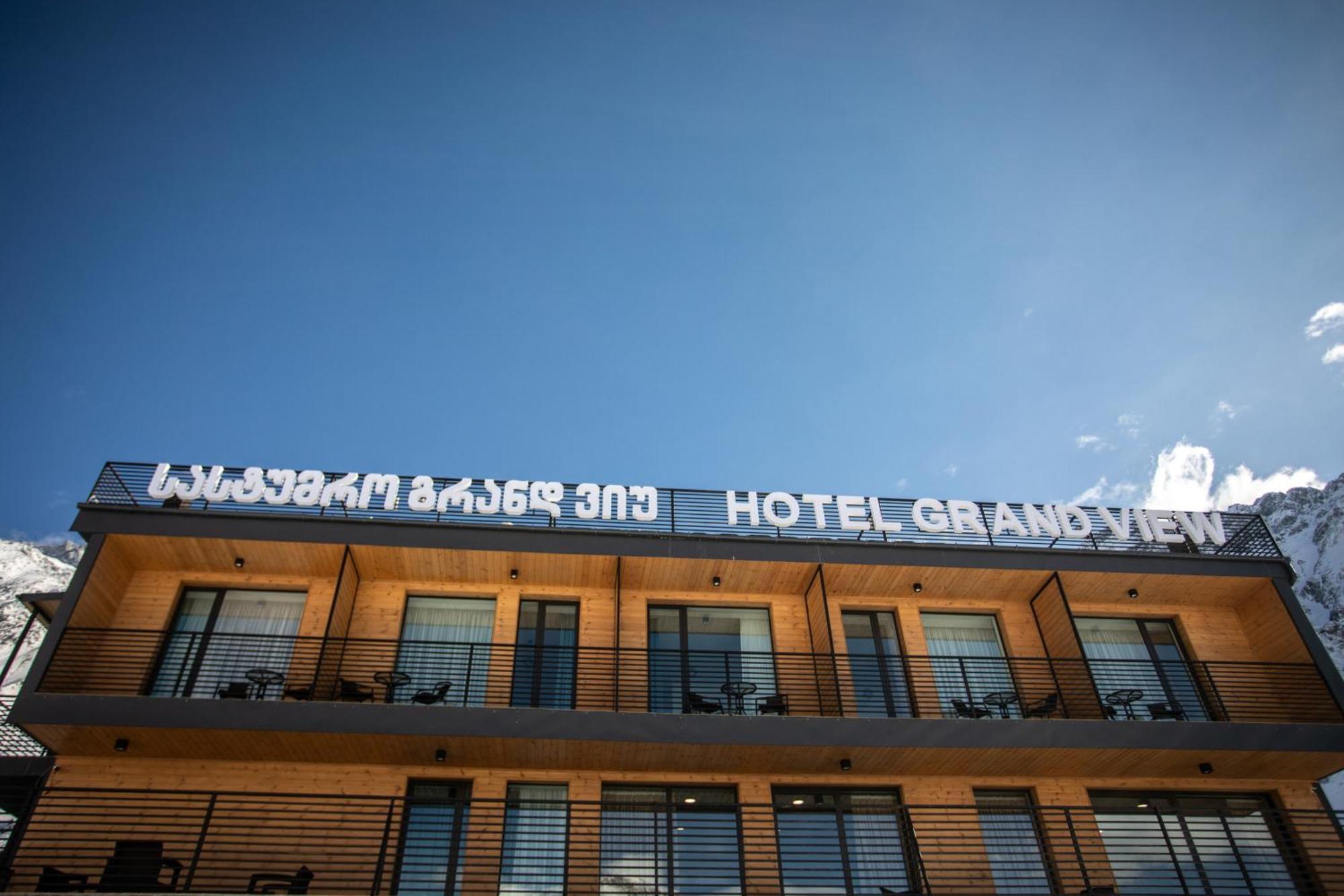 Kazbegi Hotel Grand View Bagian luar foto